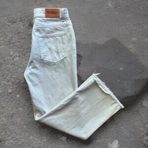 Rodebjer Farrah Jeans Women's 28 Cream Straight Fit Glam Boho Party New York